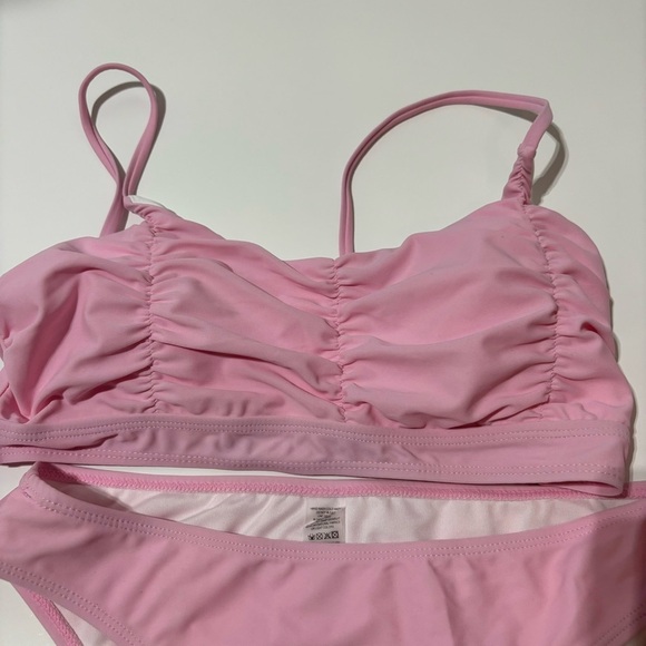 Bikini Two Piece Swimsuit Scoop Neck Ruched Bathing Suit Size M. NWOT - Picture 8 of 10